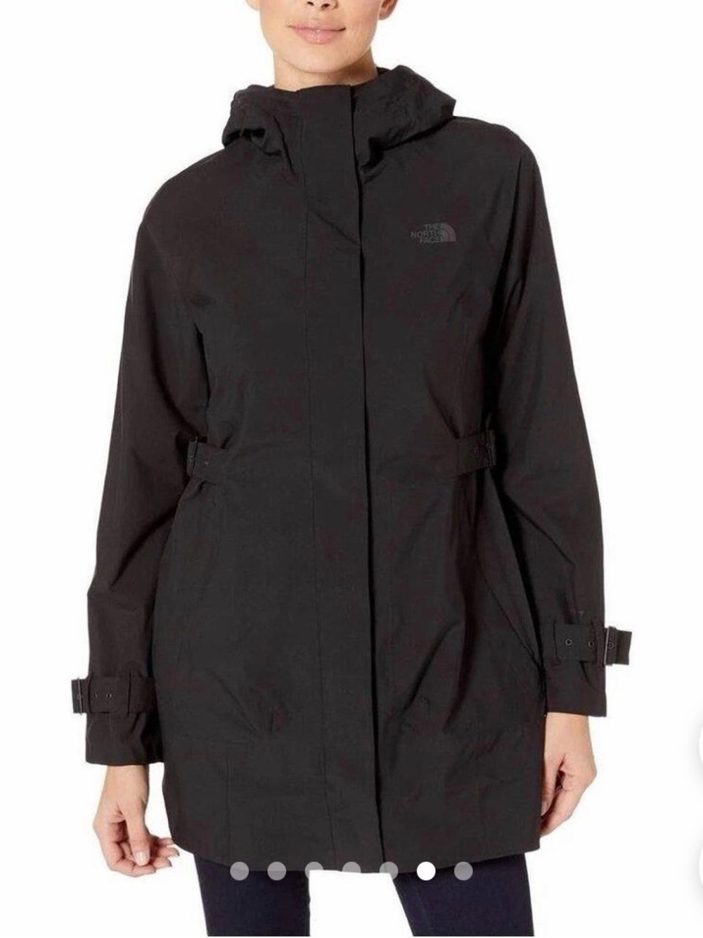 The North Face Women's Black Hooded Rain Jacket XS